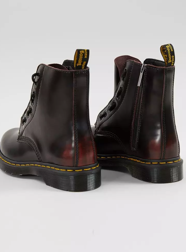 DR. MARTENS 1460 PASCAL FRONT ZIP CHERRY ARCADIA That Shoe Lady
