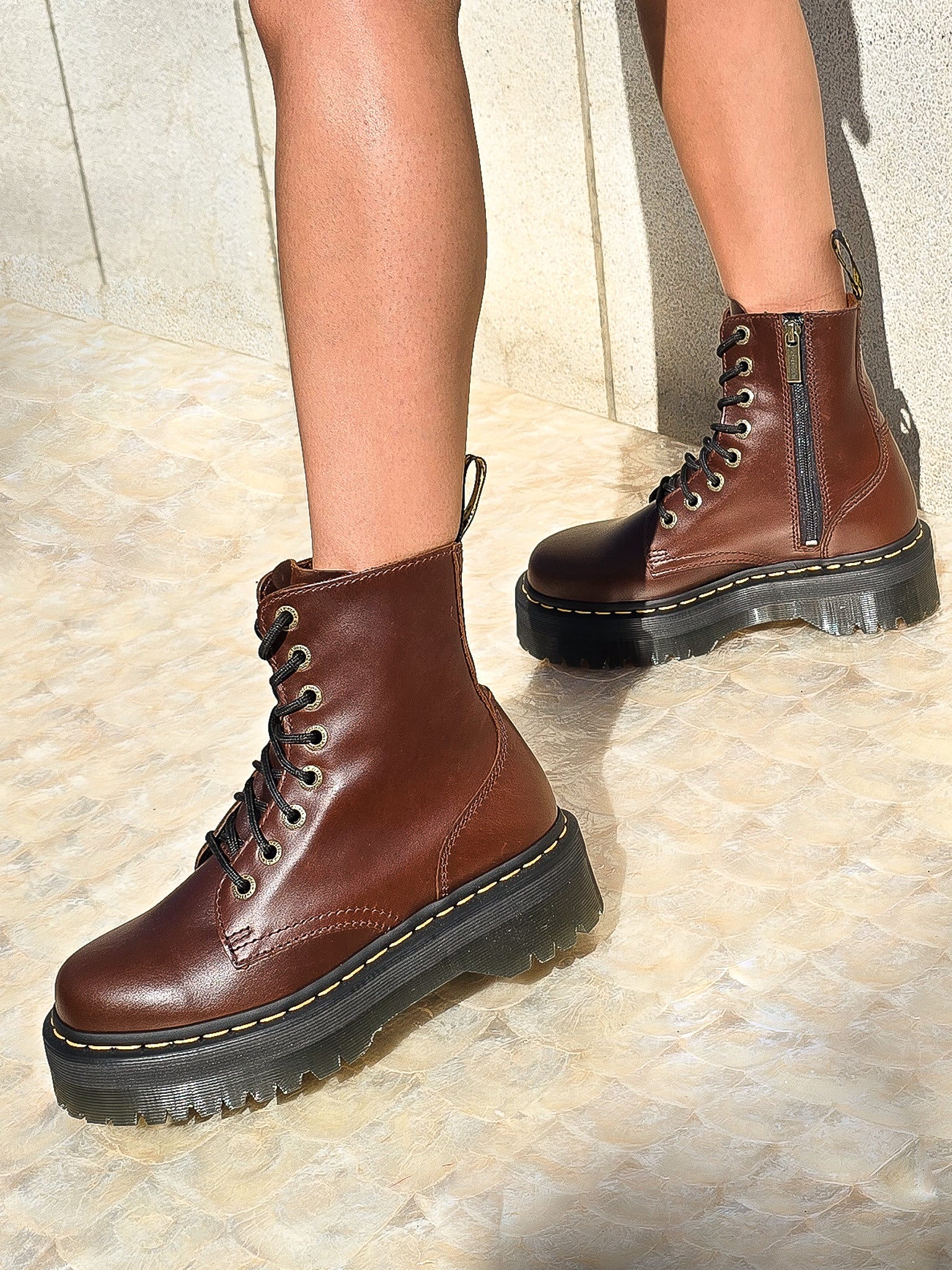 DR. MARTENS JADON BROWN PULL UP That Shoe Lady