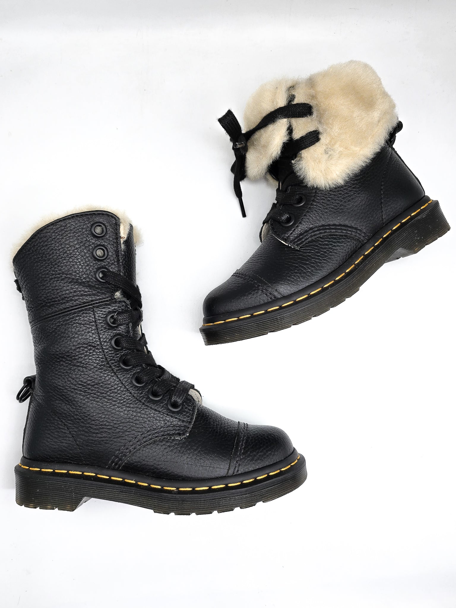 MARTENS AIMILITA TRIUMPH FL BLACK AUNT SALLY UK Pre-Loved