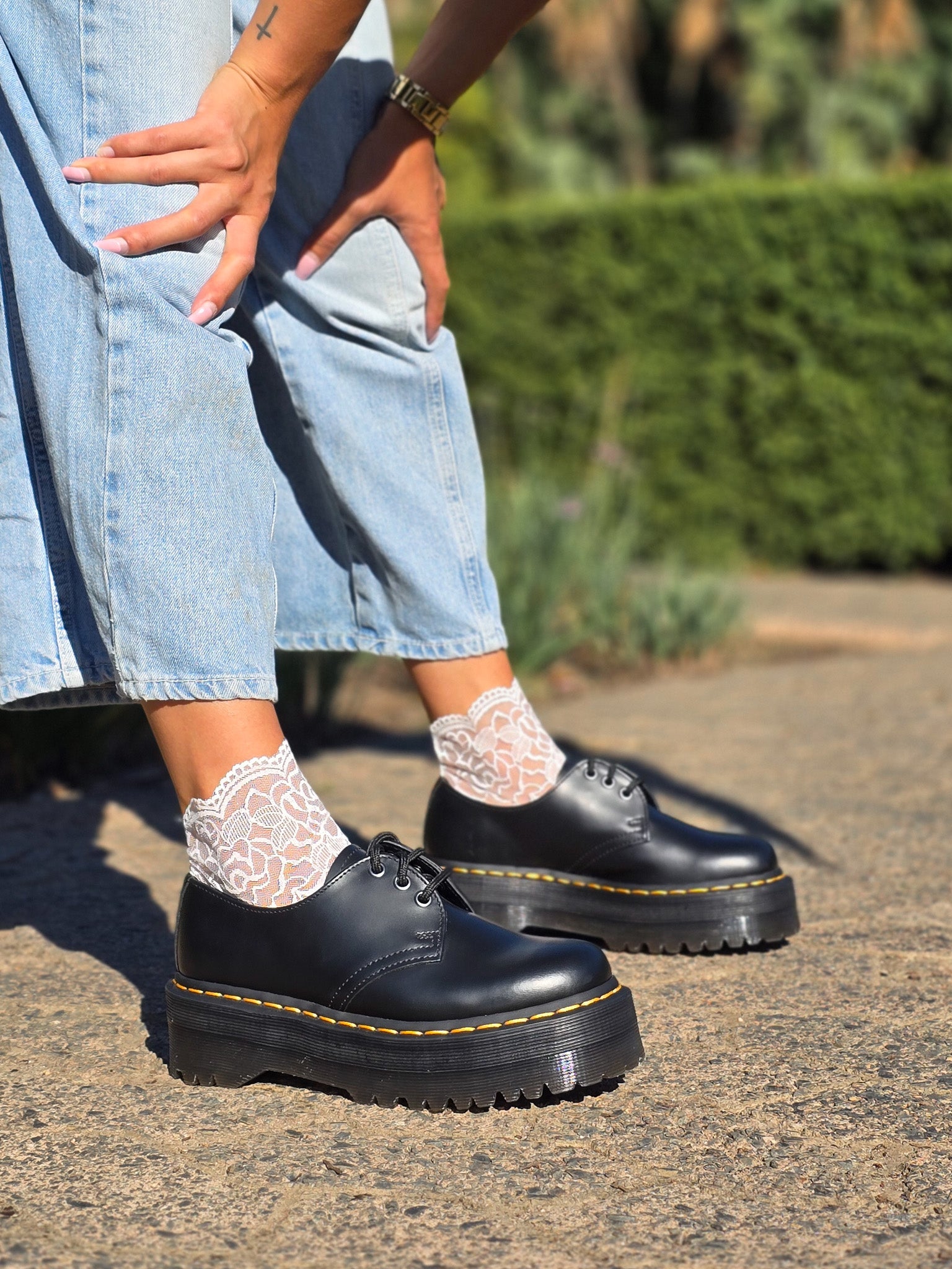 DR. MARTENS 1461 QUAD BLACK SMOOTH – That Shoe Lady