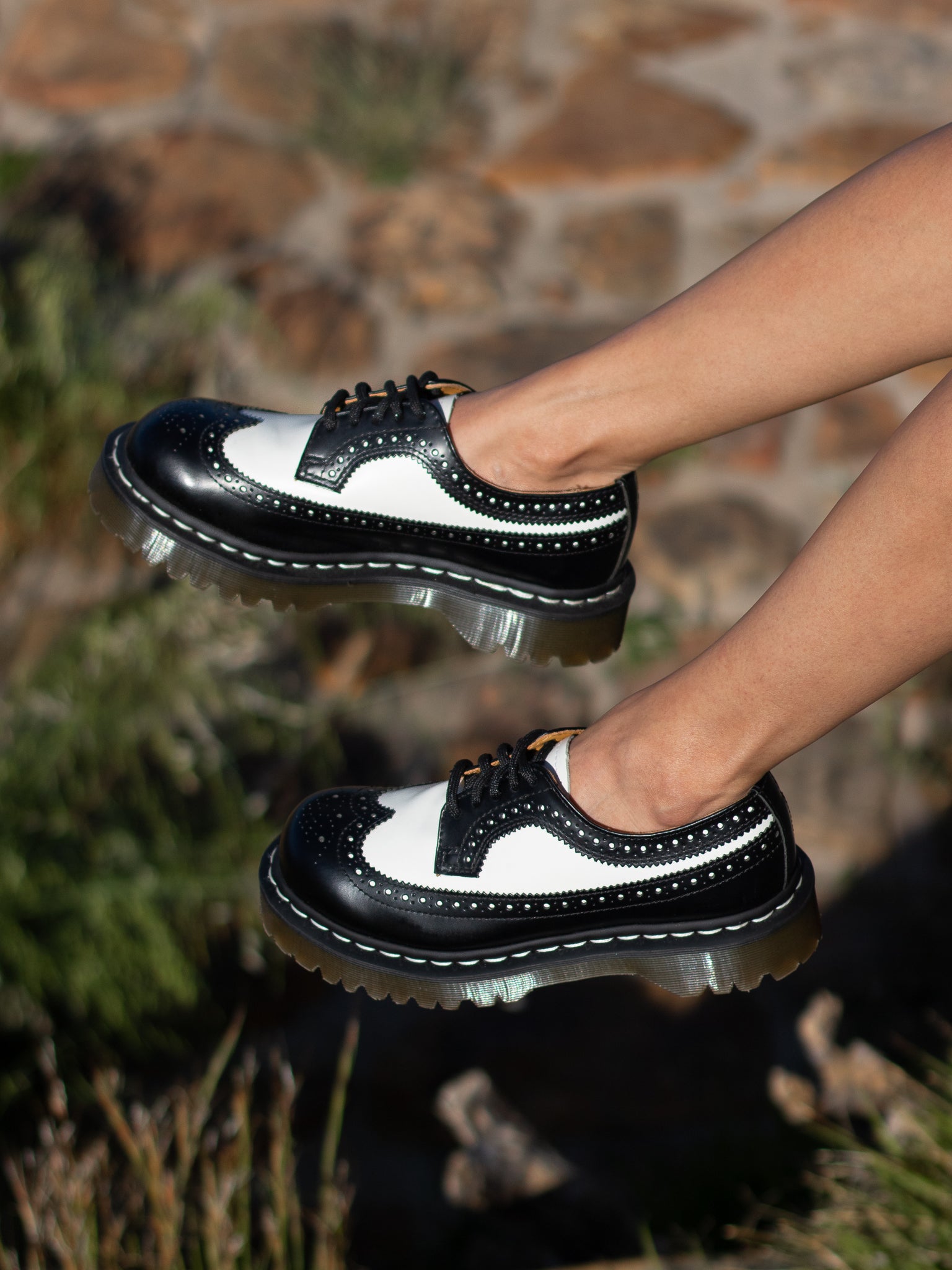 DR. MARTENS 3989 BLACK WHITE – That Shoe Lady