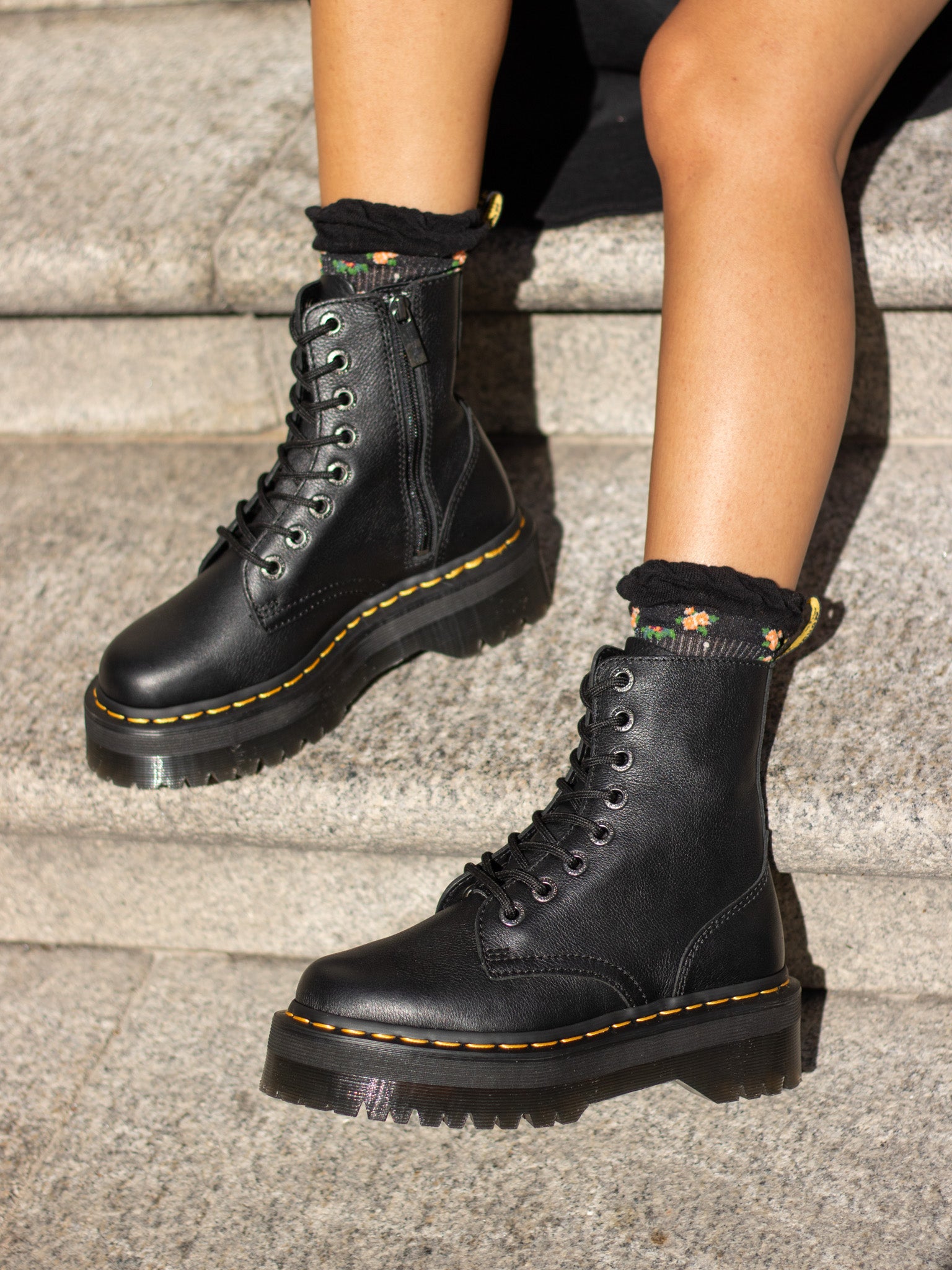 Shoe Jadon Iii Pisa Leather Platform Boots Martens Jadon Lll Soft