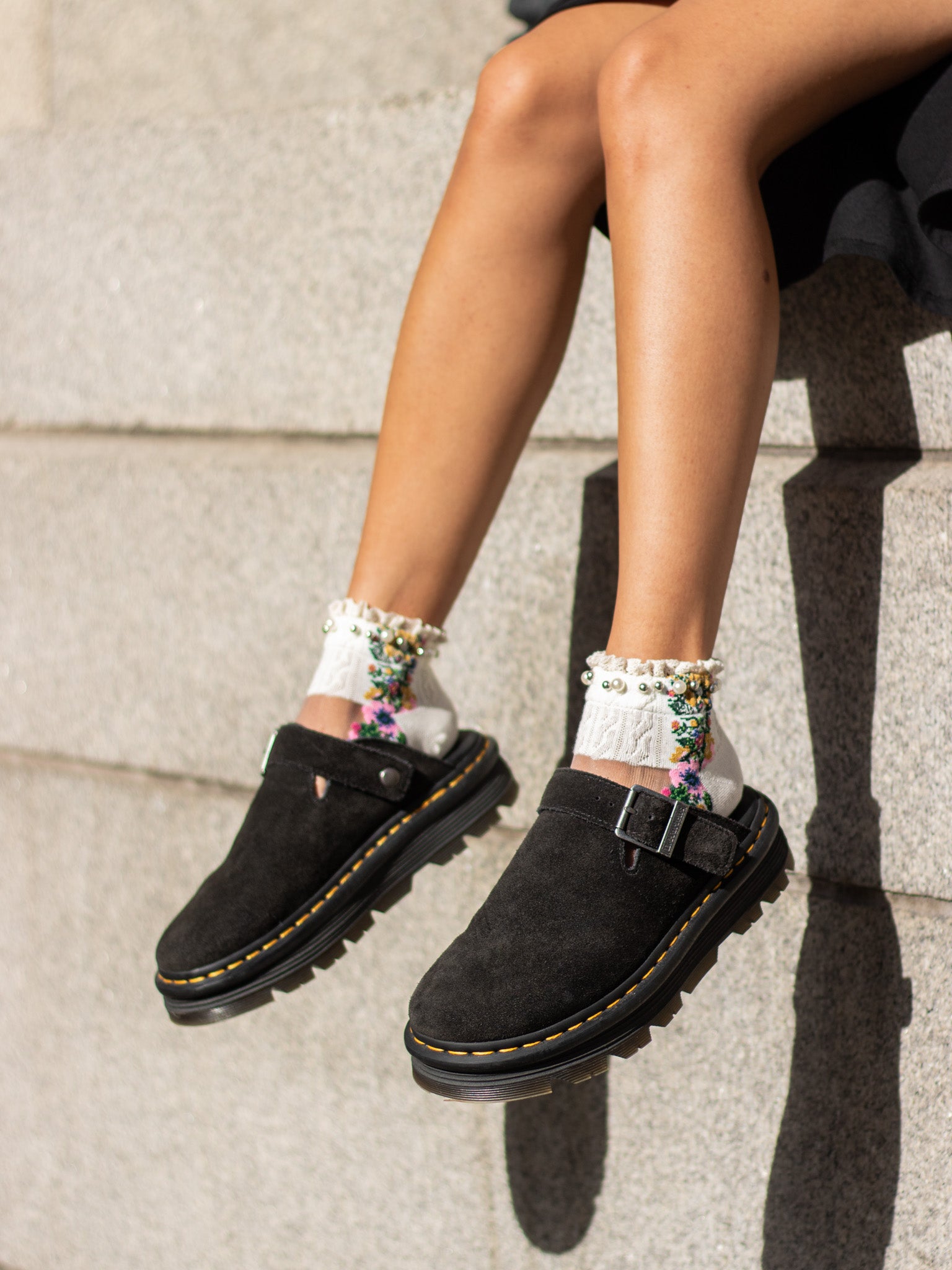 DR. MARTENS ZEBZAG BLACK SUEDE – That Shoe Lady