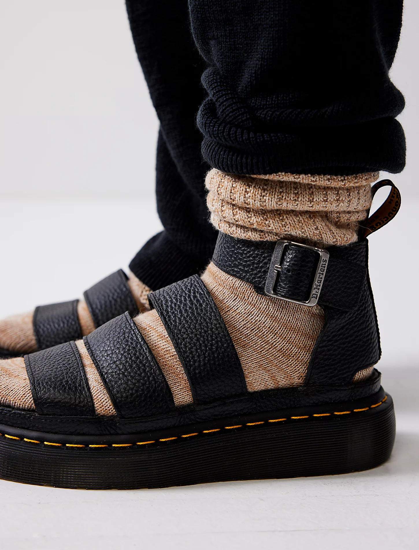 DR. MARTENS CLARISSA II QUAD BLACK MILLED NAPPA – That Shoe Lady