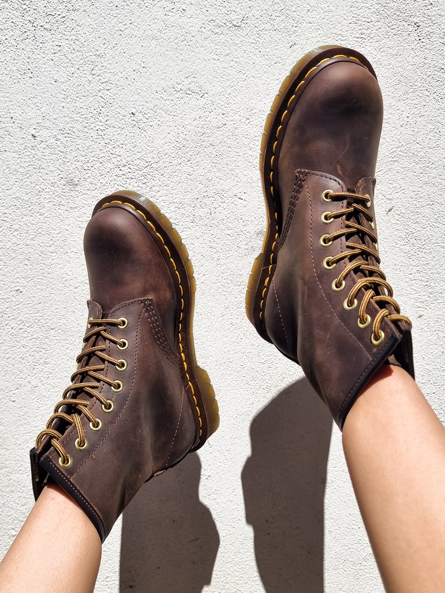 DR. MARTENS 1460 AZTEC CRAZY HORSE BROWN That Shoe Lady