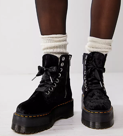 Doc martens molly velvet sales