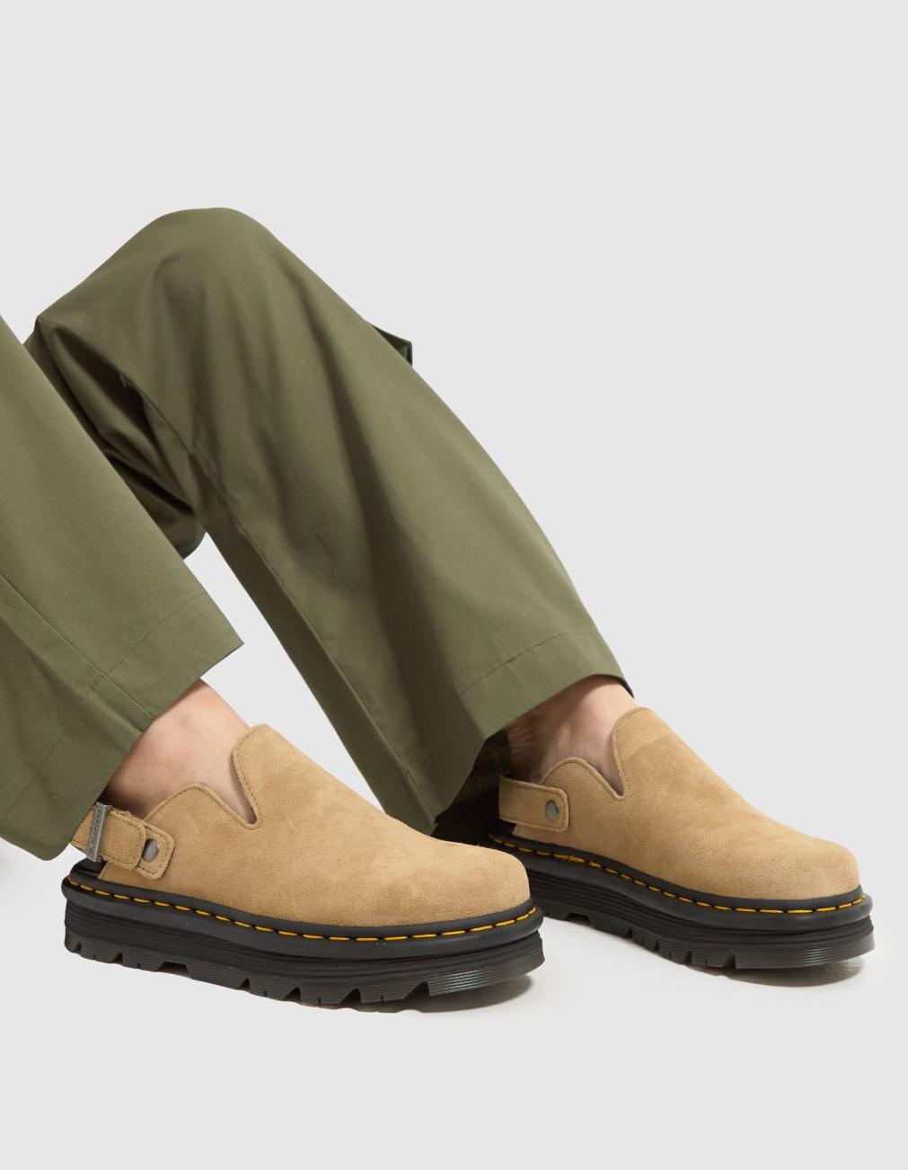 DR. MARTENS ZEBZAG BEIGE SUEDE That Shoe Lady